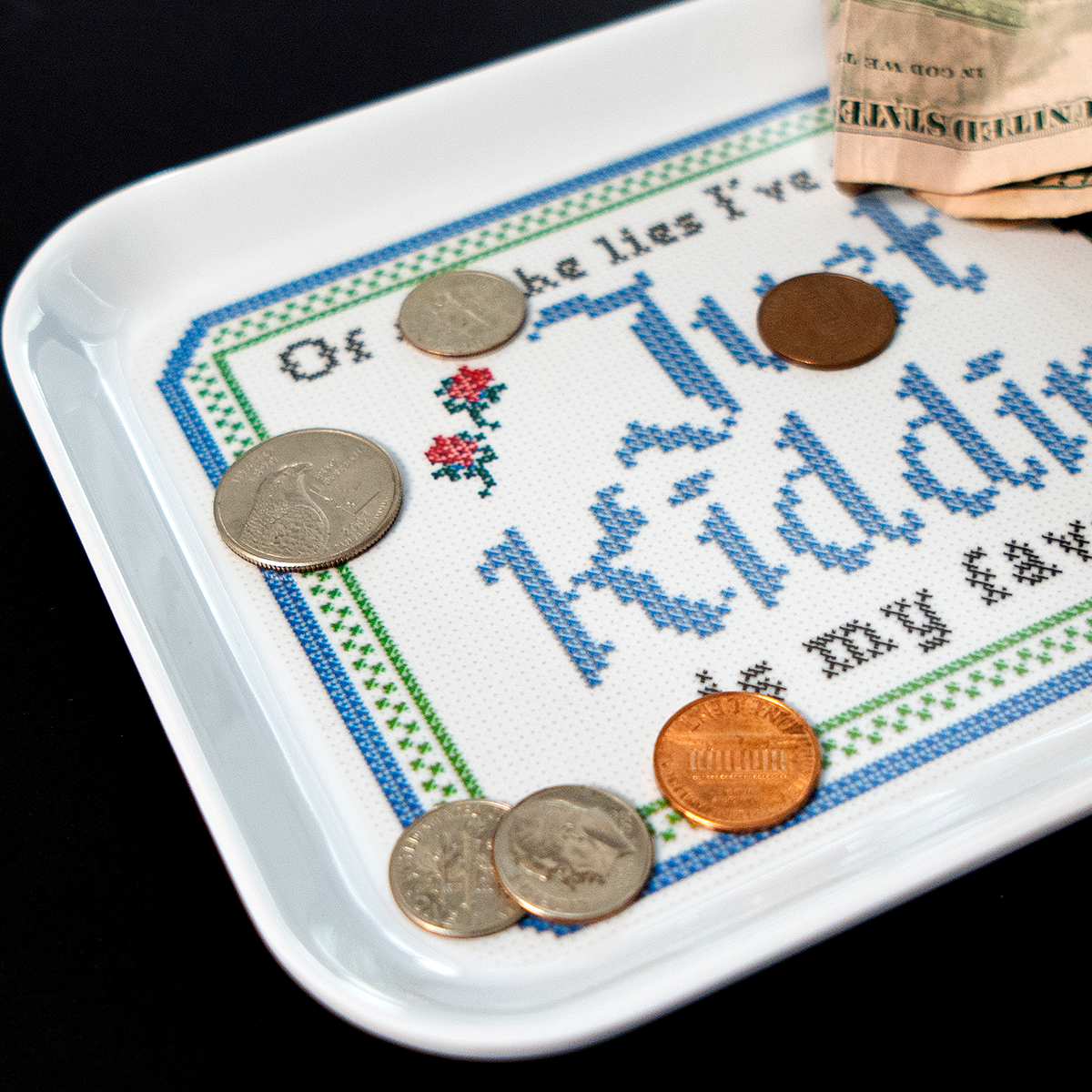 Just Kidding Small Trinket Tray