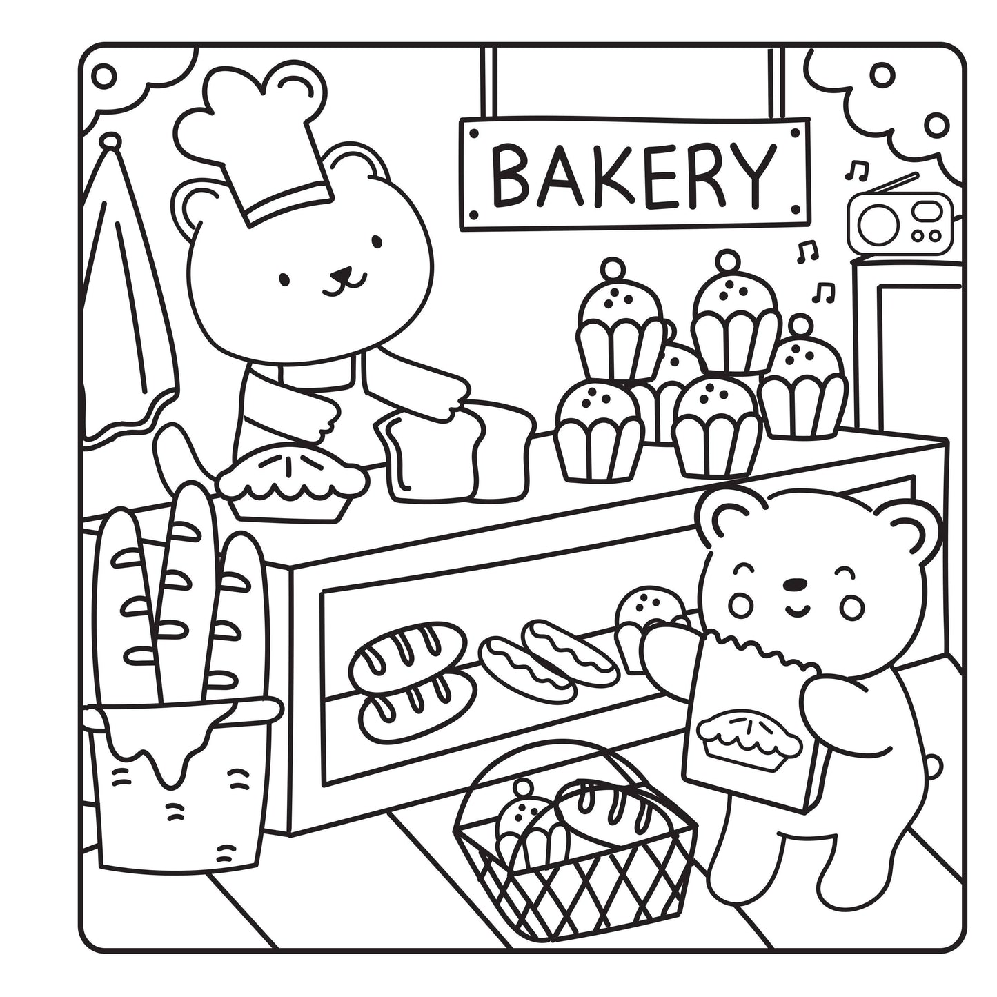 Happy Street: Coloring Book