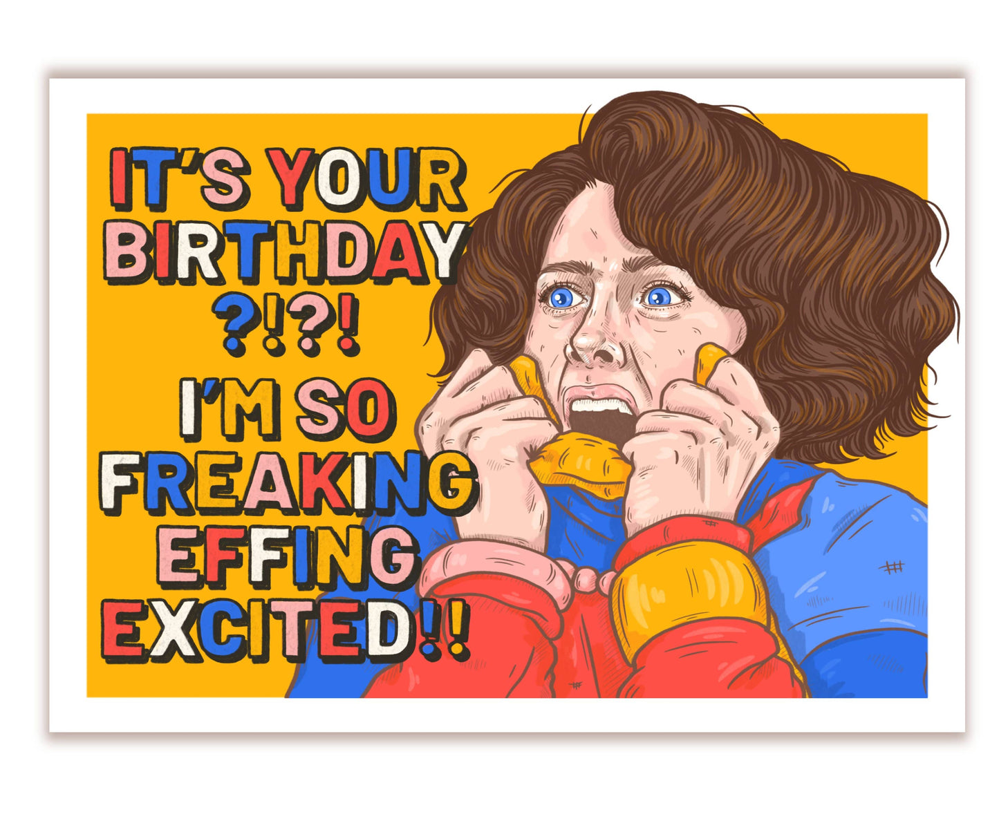 Kristen Wiig Birthday Greeting Card
