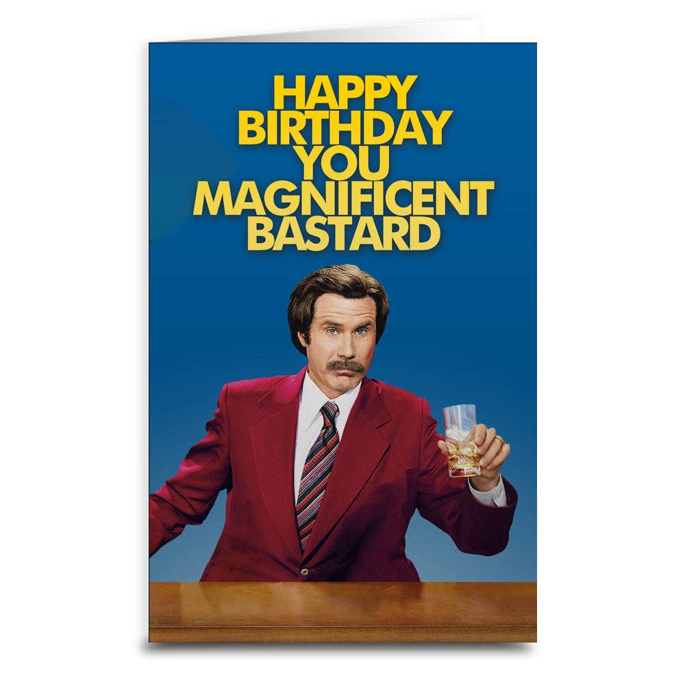 Ron Burgundy Birthday Greeting Card