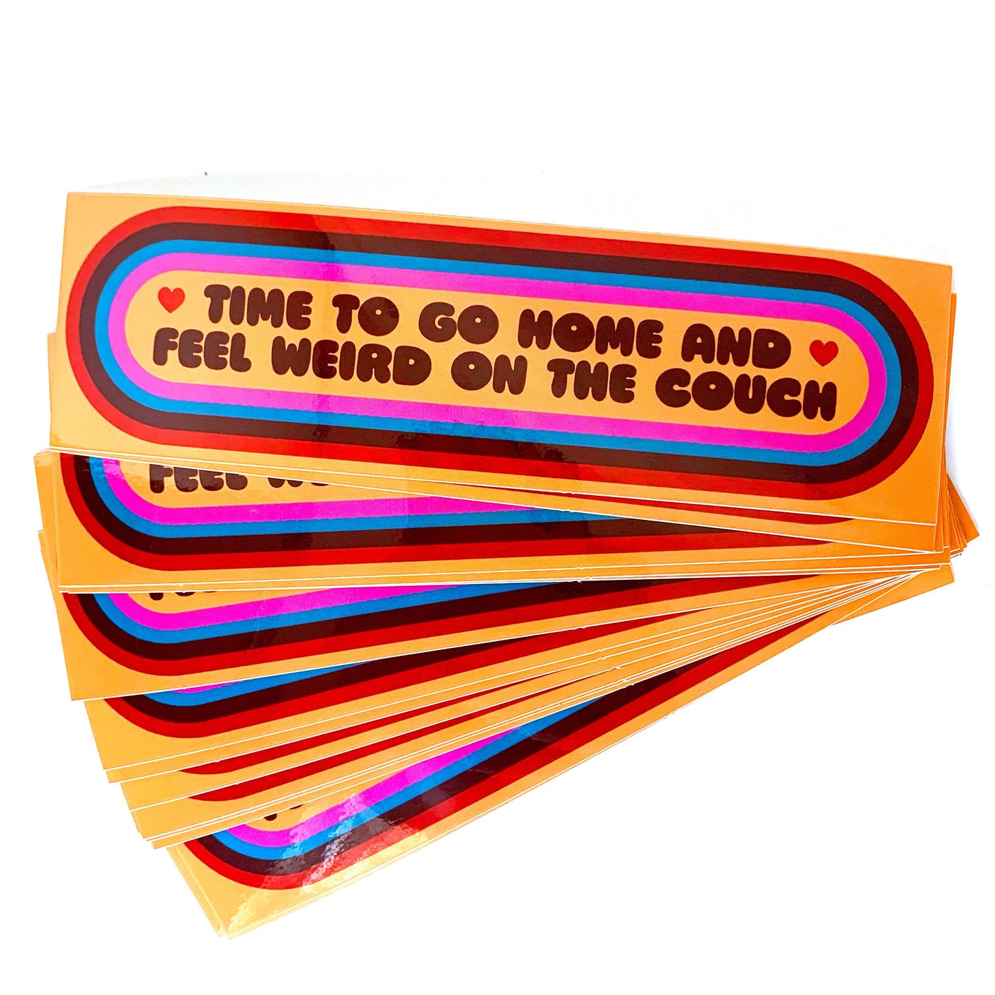 Weird On The Couch Bumper Sticker