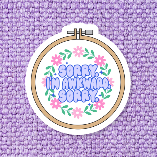 Awkward Mental Health Sticker