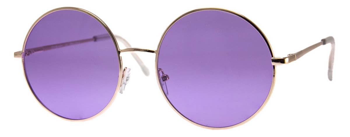 Haight Street - Sunglasses: Gold/Purple