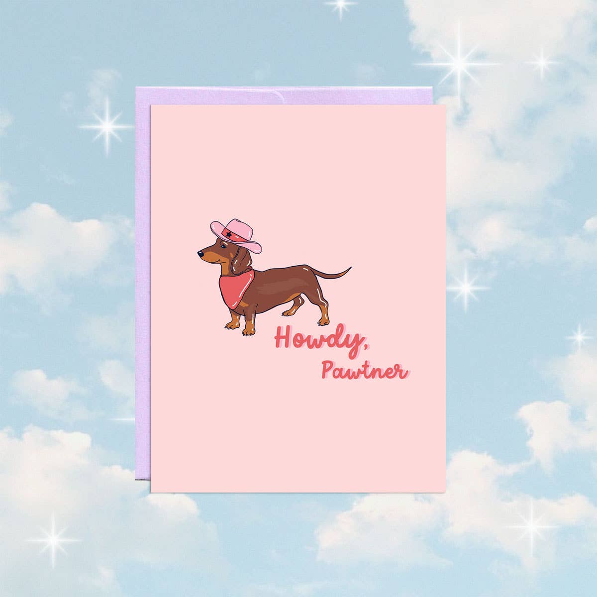 Howdy Pawtner Greeting Card