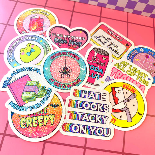 Funny Goth Moms Sticker