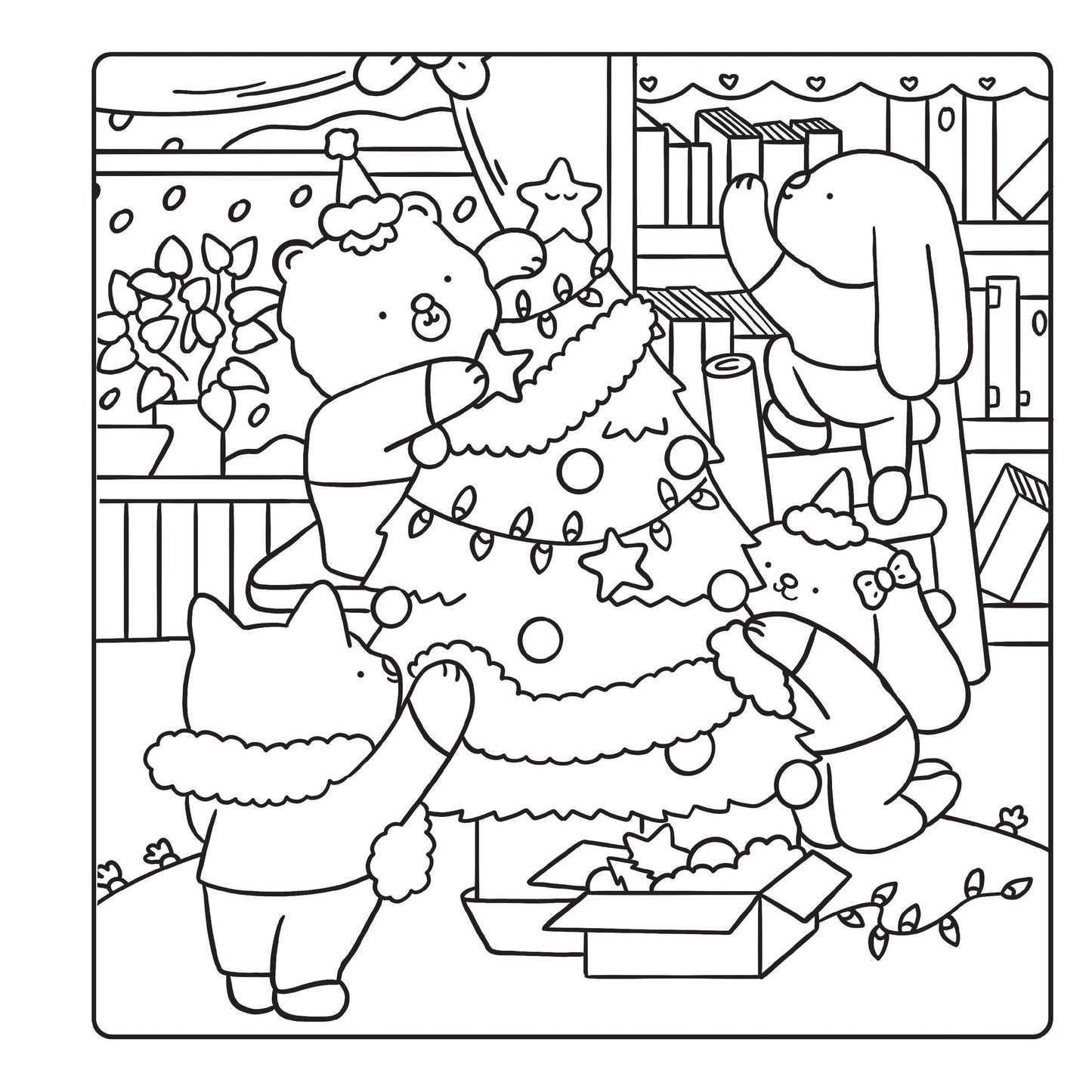 Snuggly Christmas: Coloring Book