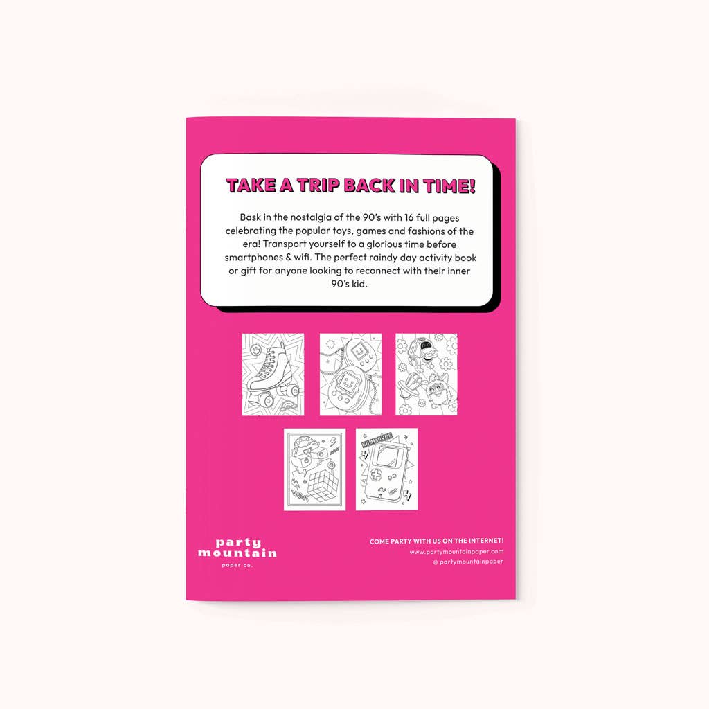 90's Nostalgia Colouring Book