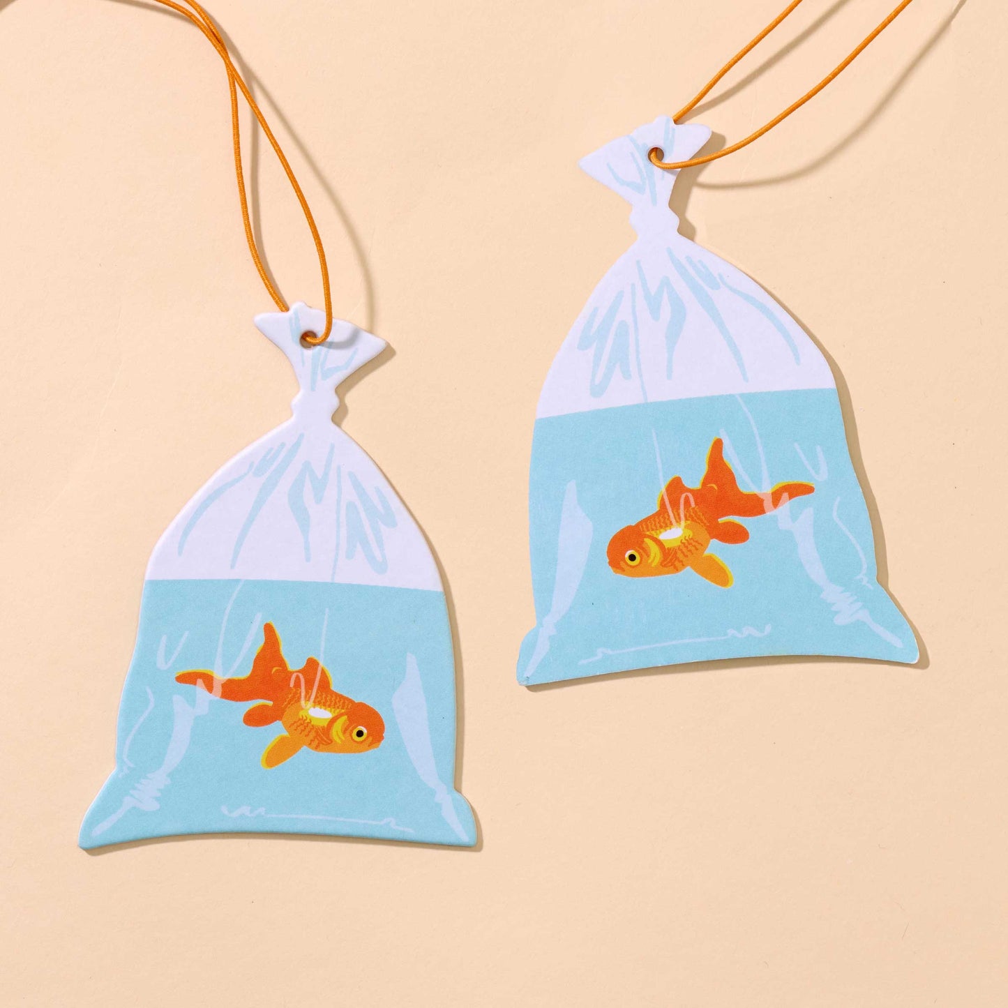 Goldfish in a Bag Air Freshener - Rain Scent - Fathers Day Gift Mothers Day Spring Easter
