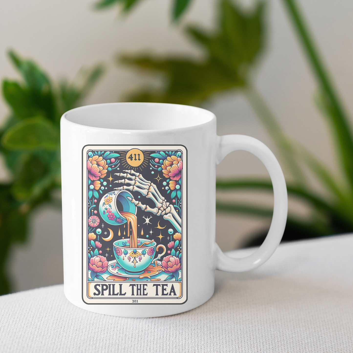Spill The Tea Tarot Card Coffee Mug