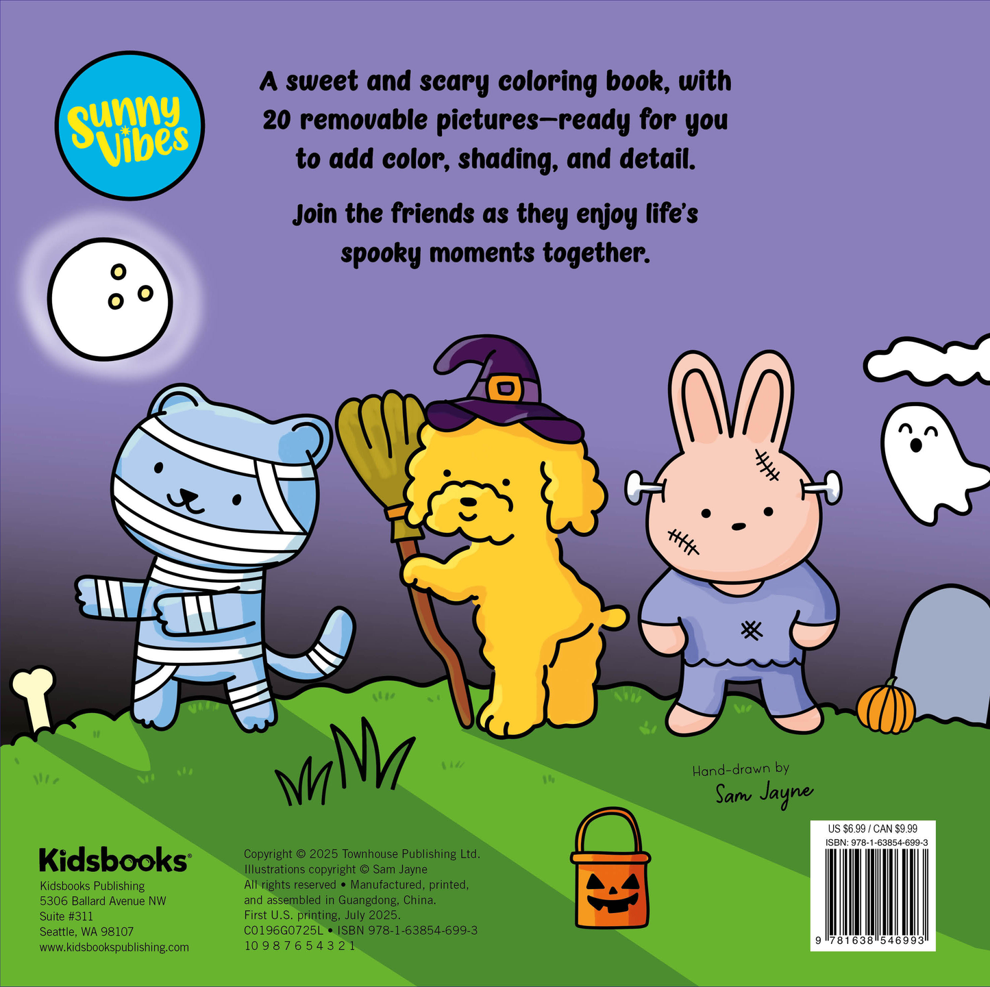 Sweet & Scary: Halloween Coloring Book