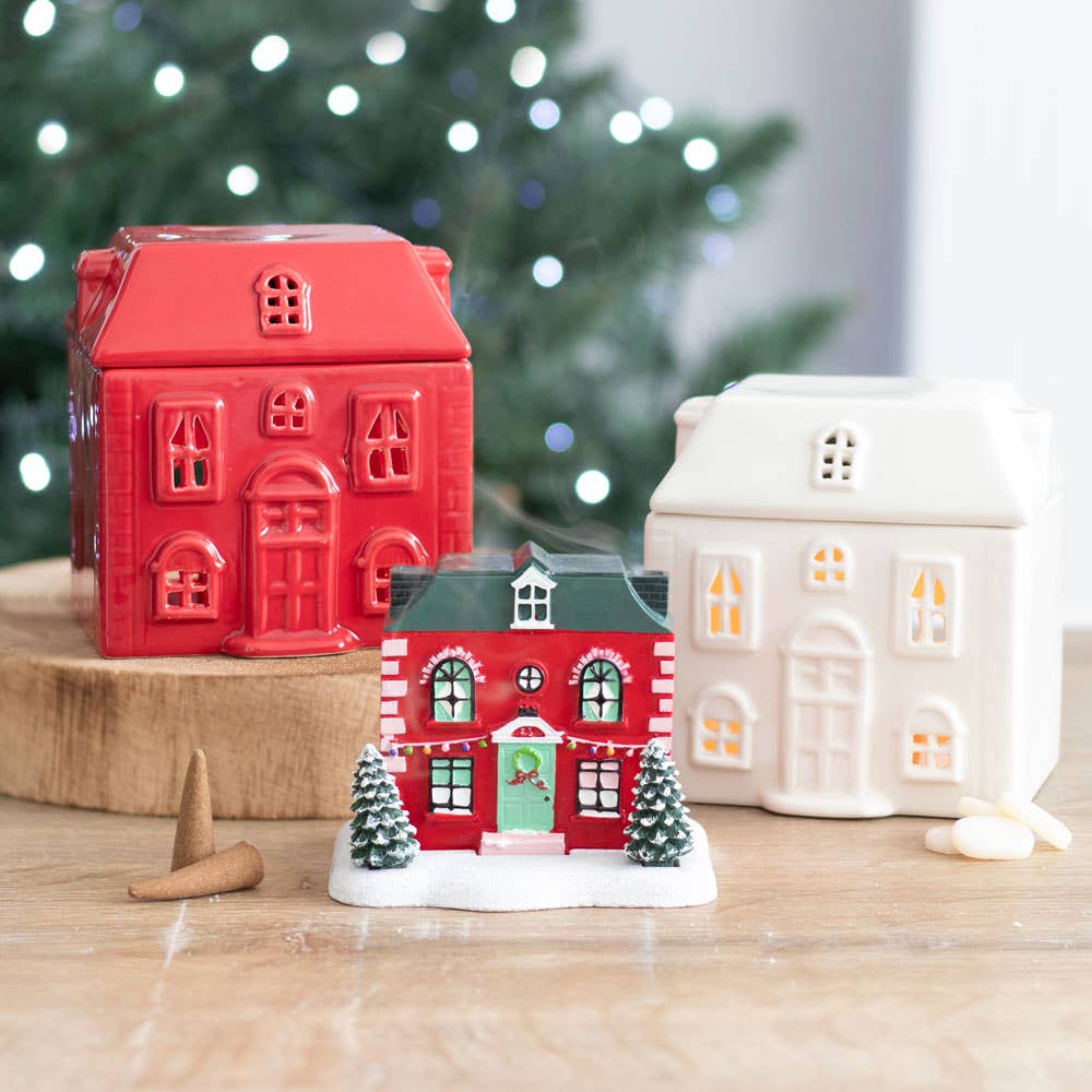 Christmas House Incense Cone Burner