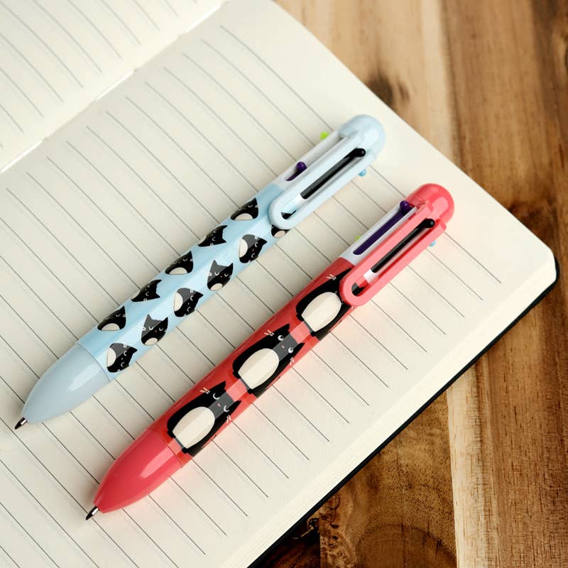 Feline Fine Cat Multi Colour Pen (6 Colours)