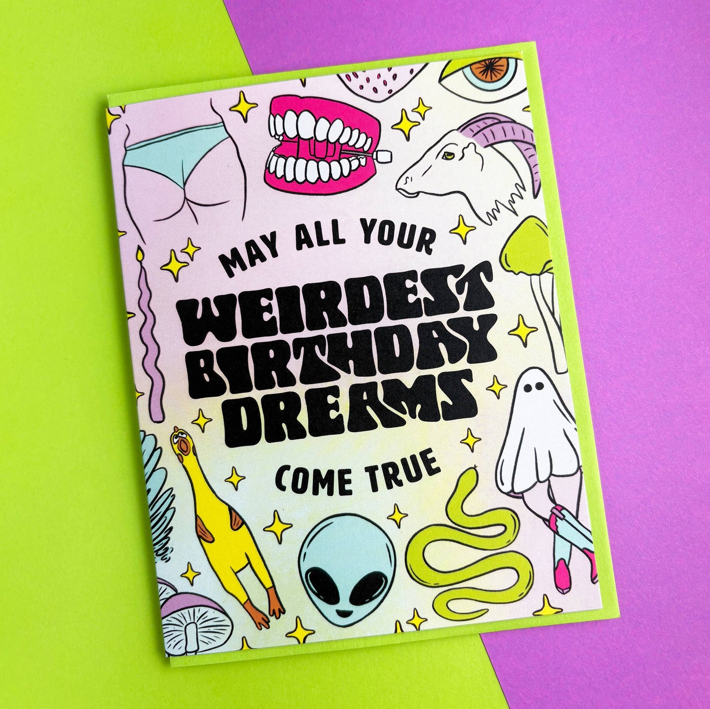 Weird Dreams Birthday Card