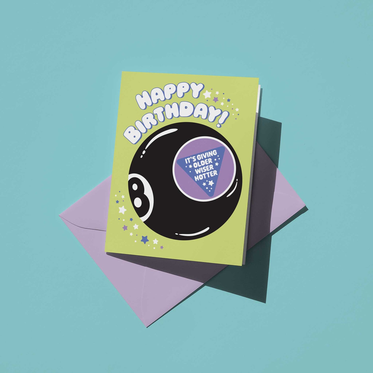 Magic 8 Ball Funny Birthday Greeting Card