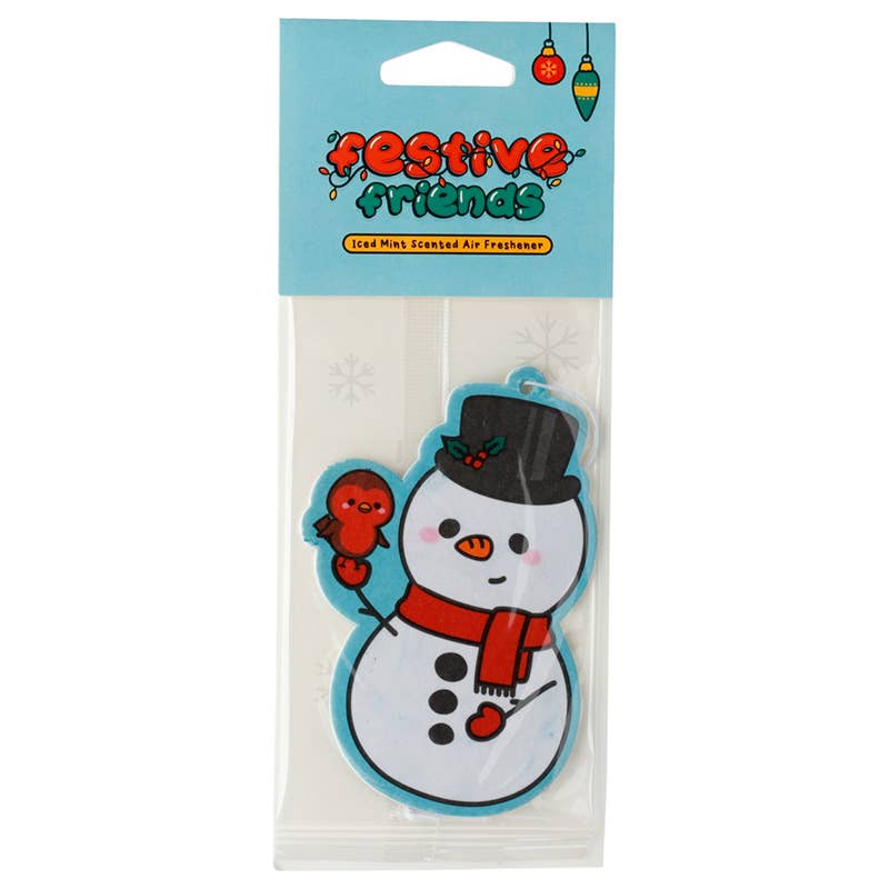 Mint Snowman Christmas Holidays Car Air Freshener