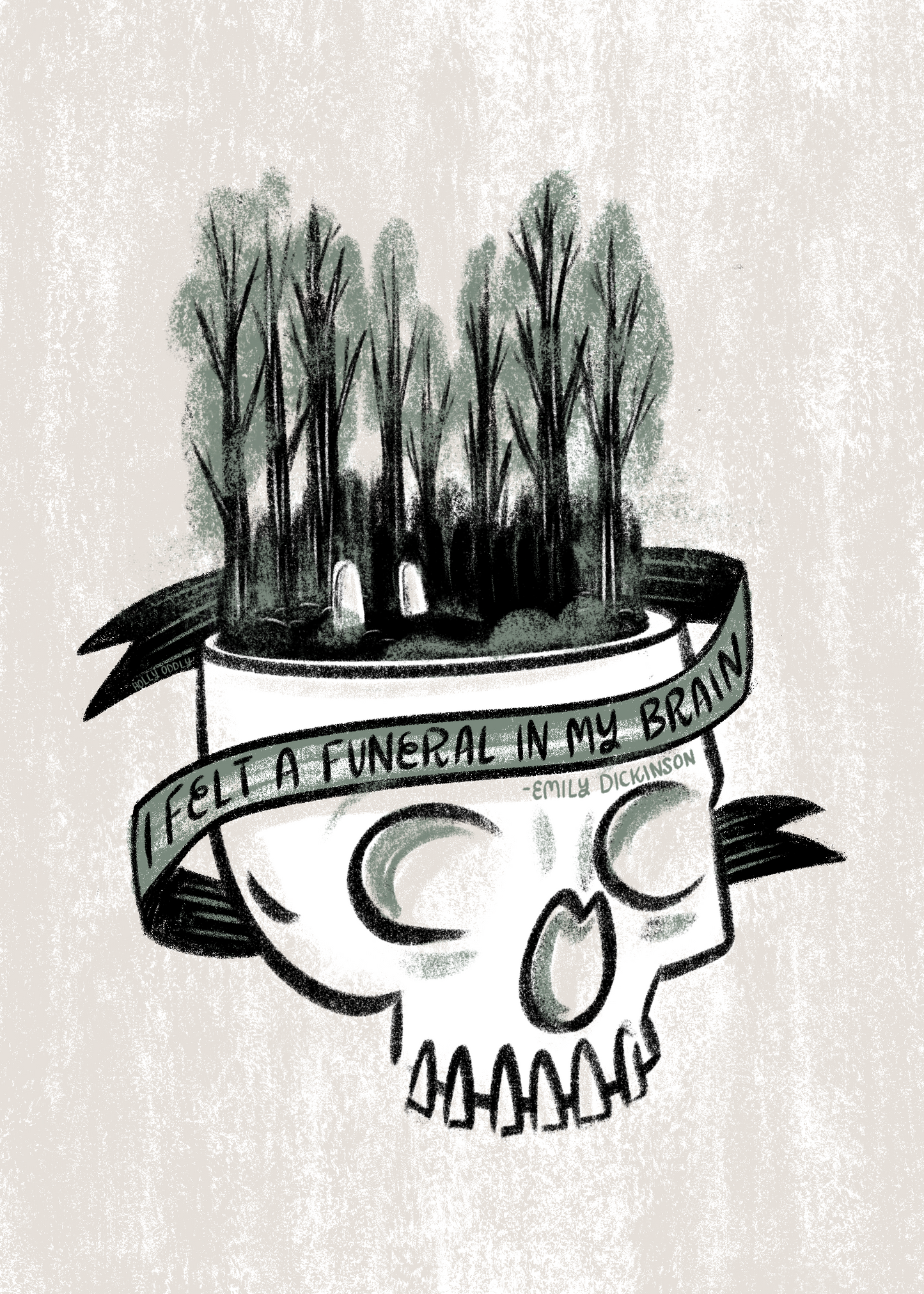 I Felt a Funeral in My Brain Art Print