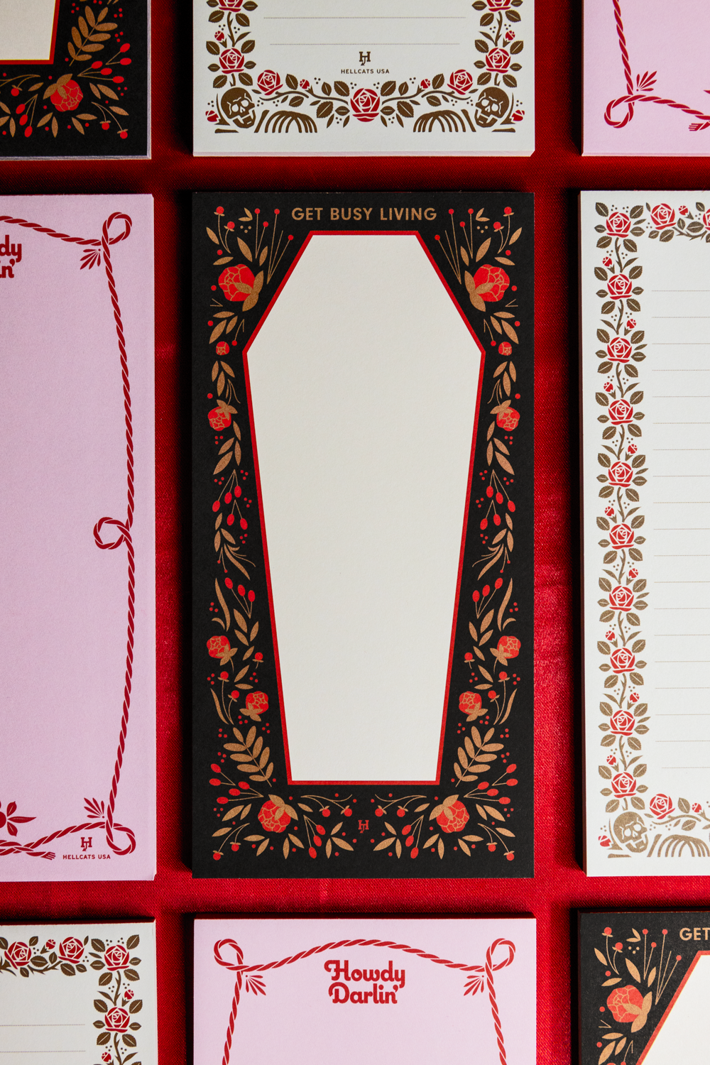 Coffin & Roses Notepad