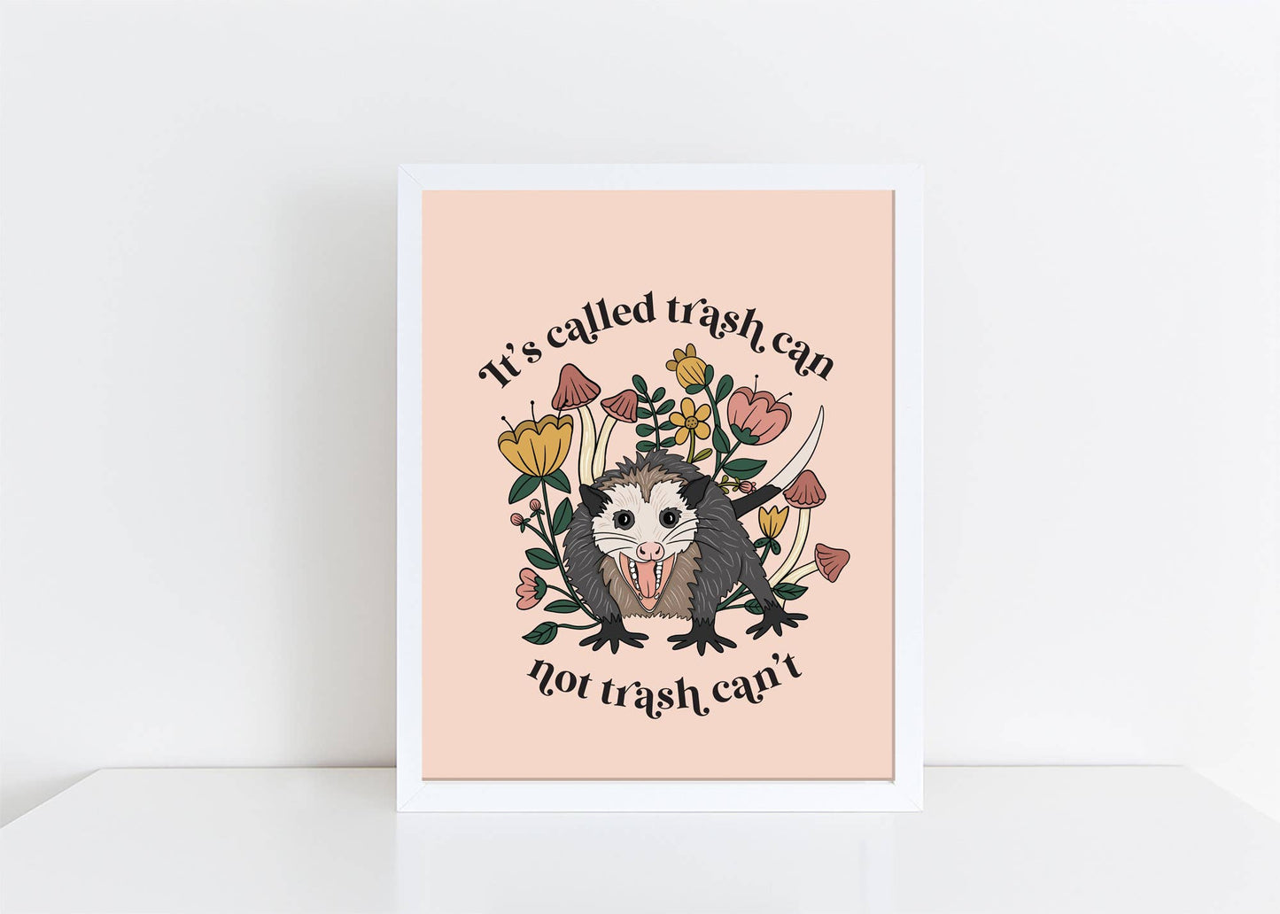 Pink Possum Art Print