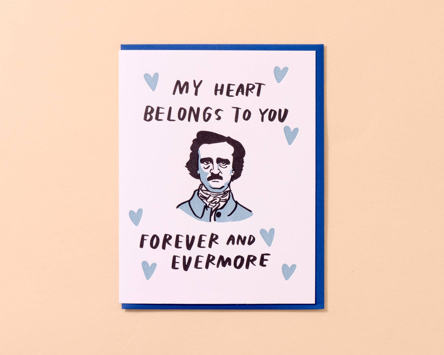 Forever and Evermore Letterpress Card - Literature, Love, Poe
