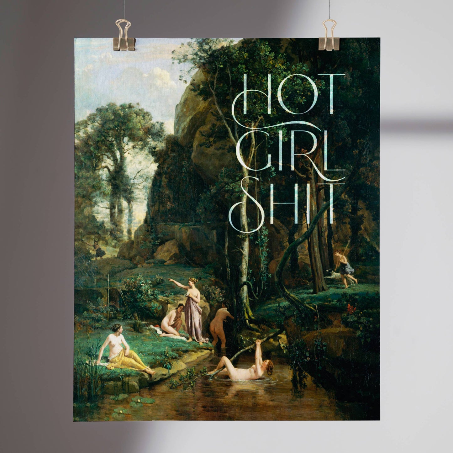 Hot Girl Shit Altered Classic Art Print, 8x10