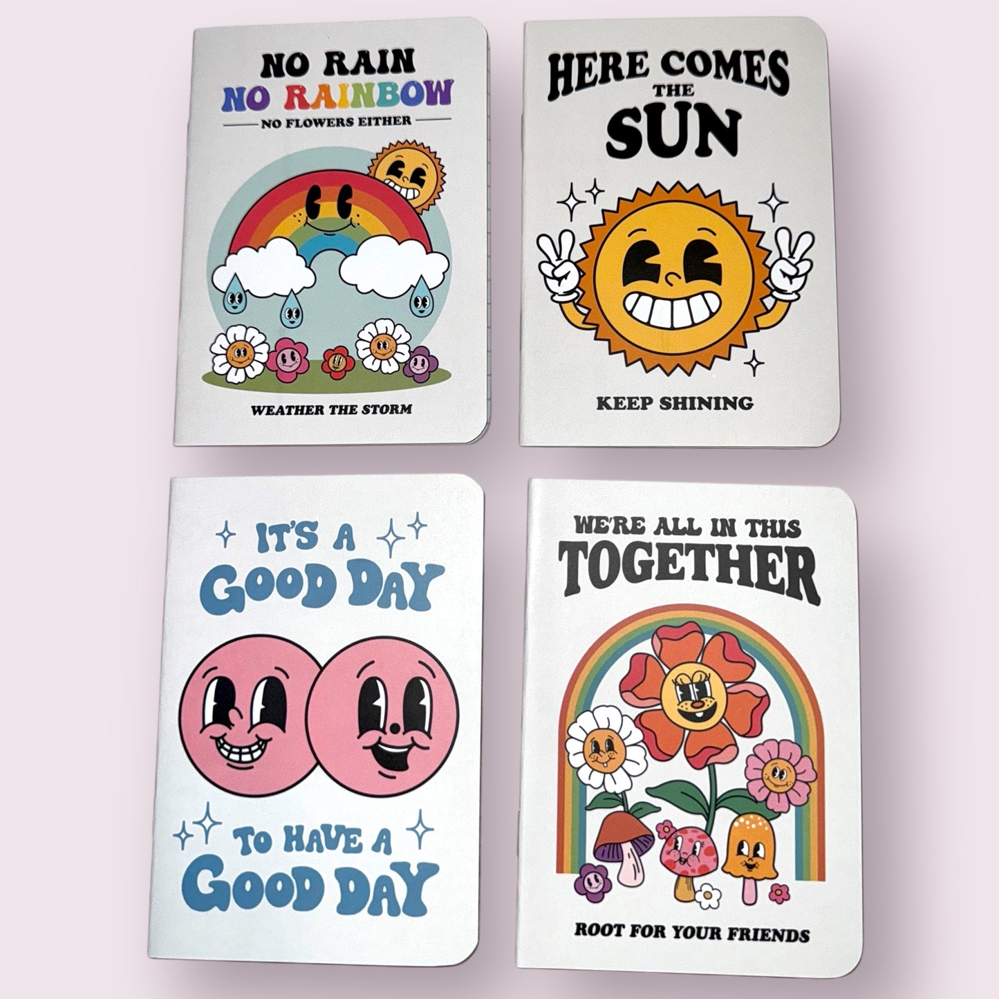 Retro Mini Notebooks, Assorted Designs