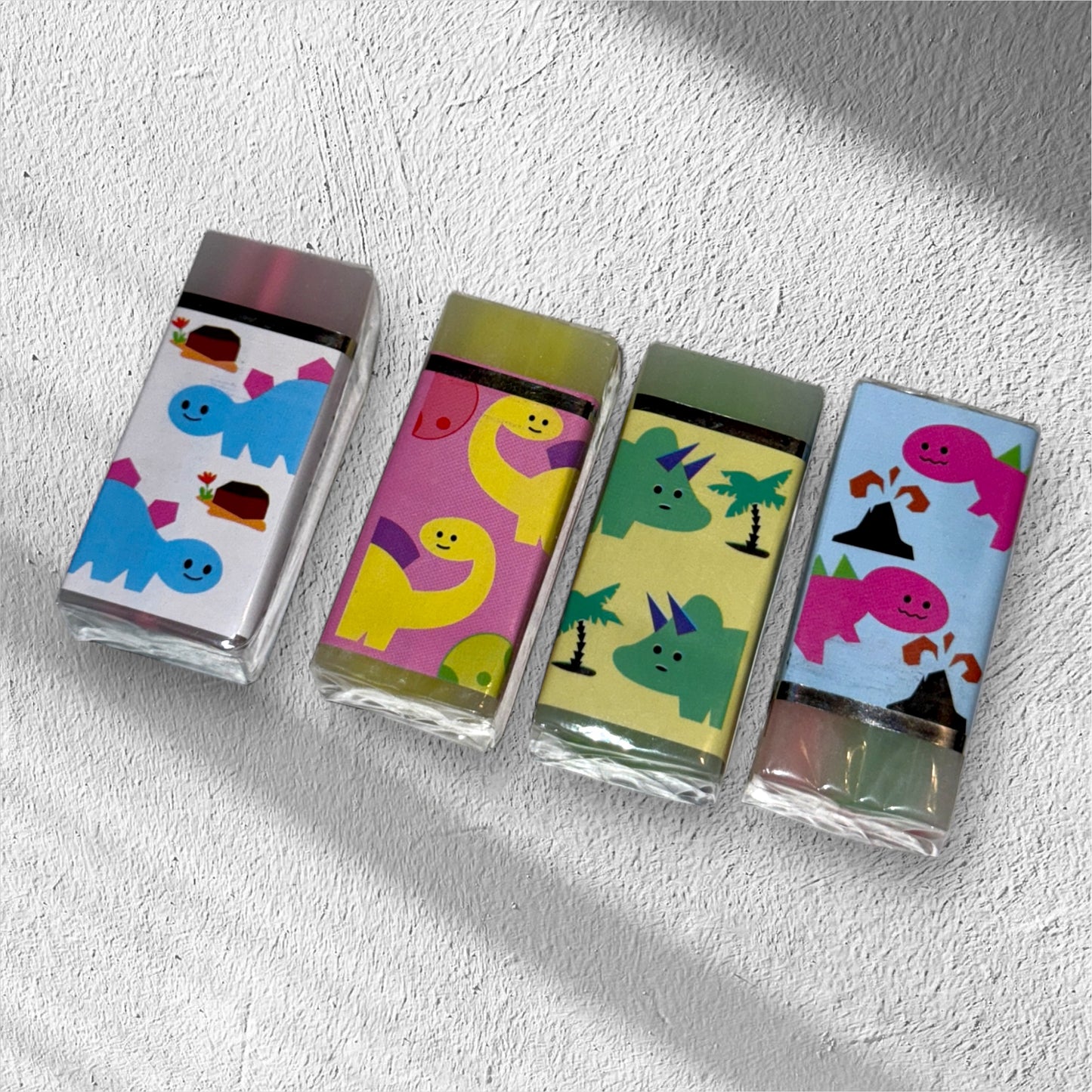 Dino Erasers, Assorted Designs