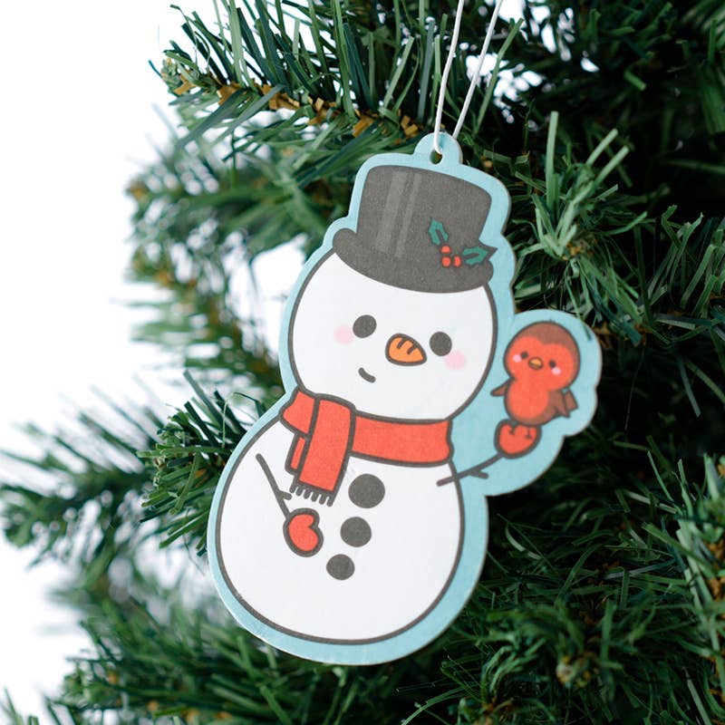 Mint Snowman Christmas Holidays Car Air Freshener