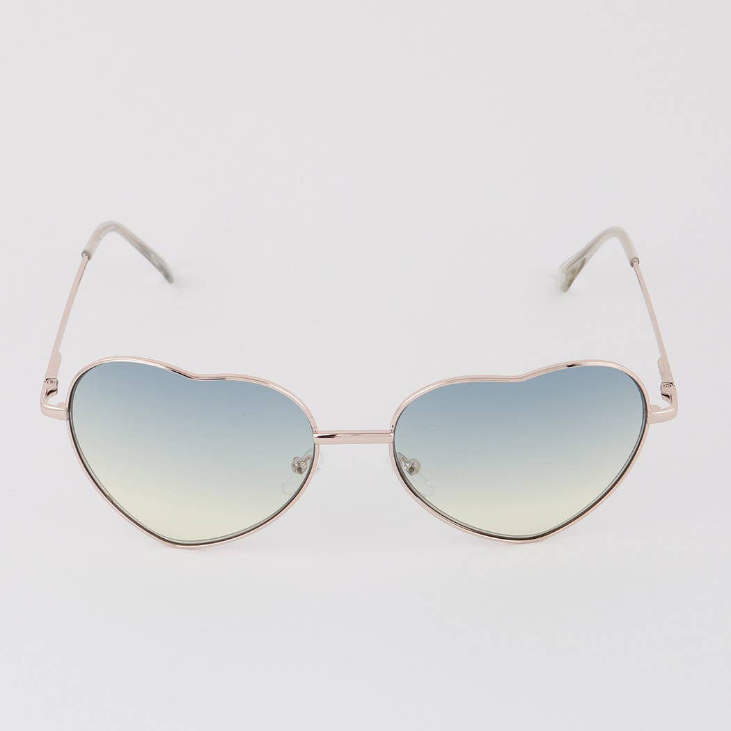 Heart Tinted Sunglasses, Assorted Colors
