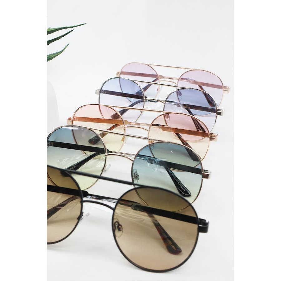 Retro Round Sunglasses, Assorted Colors