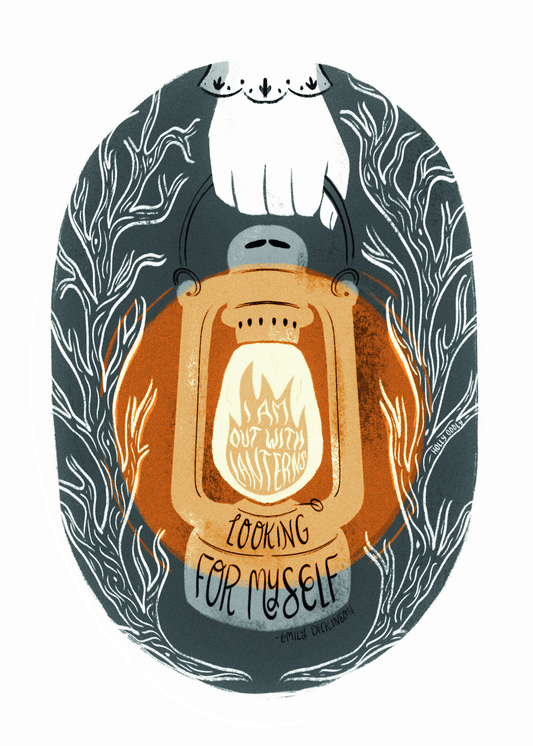 Out with Lanterns Art Print