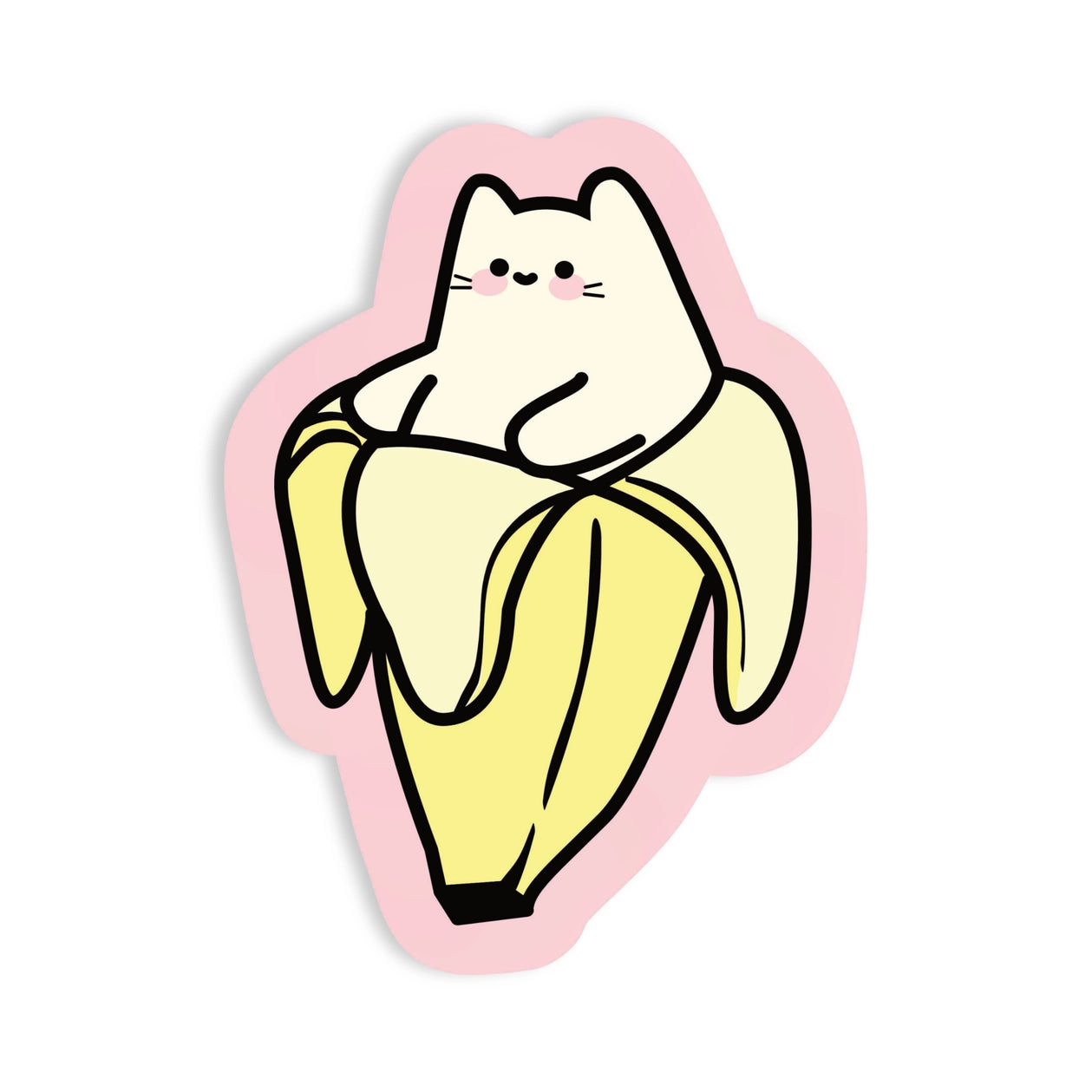 Banana Kitty Sticker