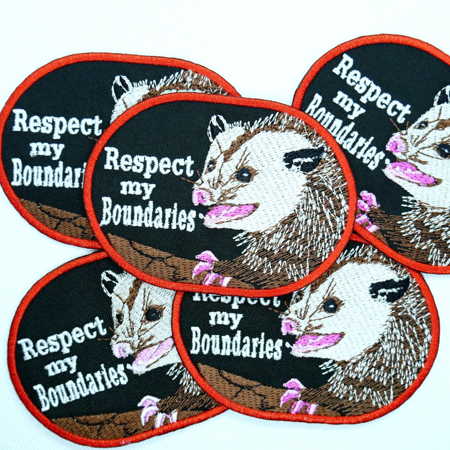 Respect my Boundaries Opossum Patch