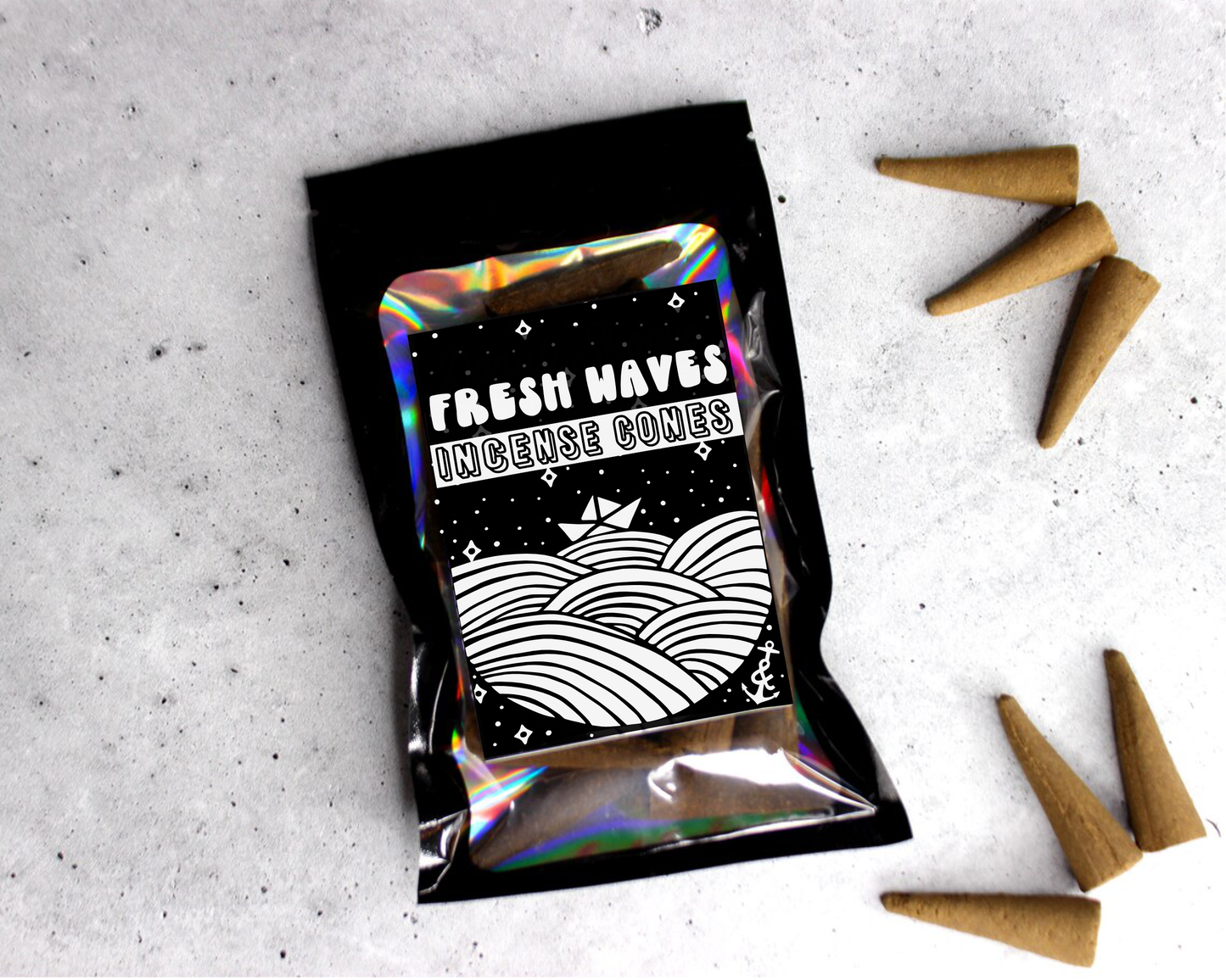 Fresh Waves Incense Cones