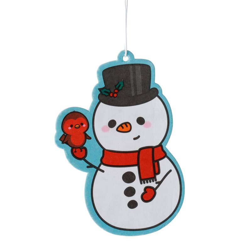 Mint Snowman Christmas Holidays Car Air Freshener