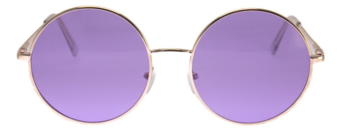 Haight Street - Sunglasses: Gold/Purple