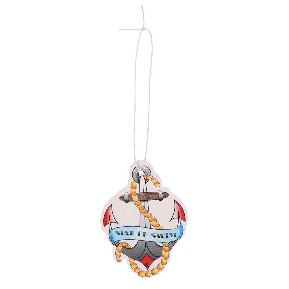 Retro Tattoo Anchor Vanilla Scented Air Freshener