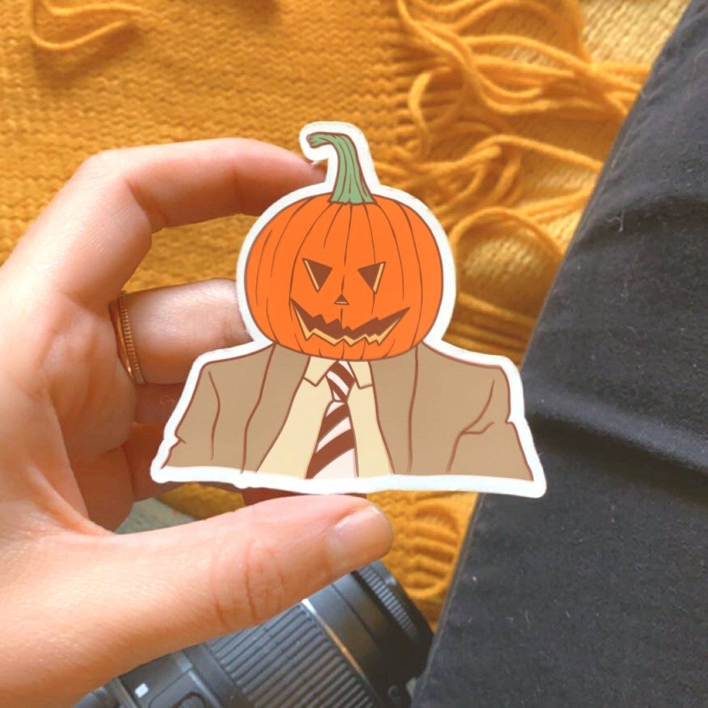 Pumpkin Head Sticker