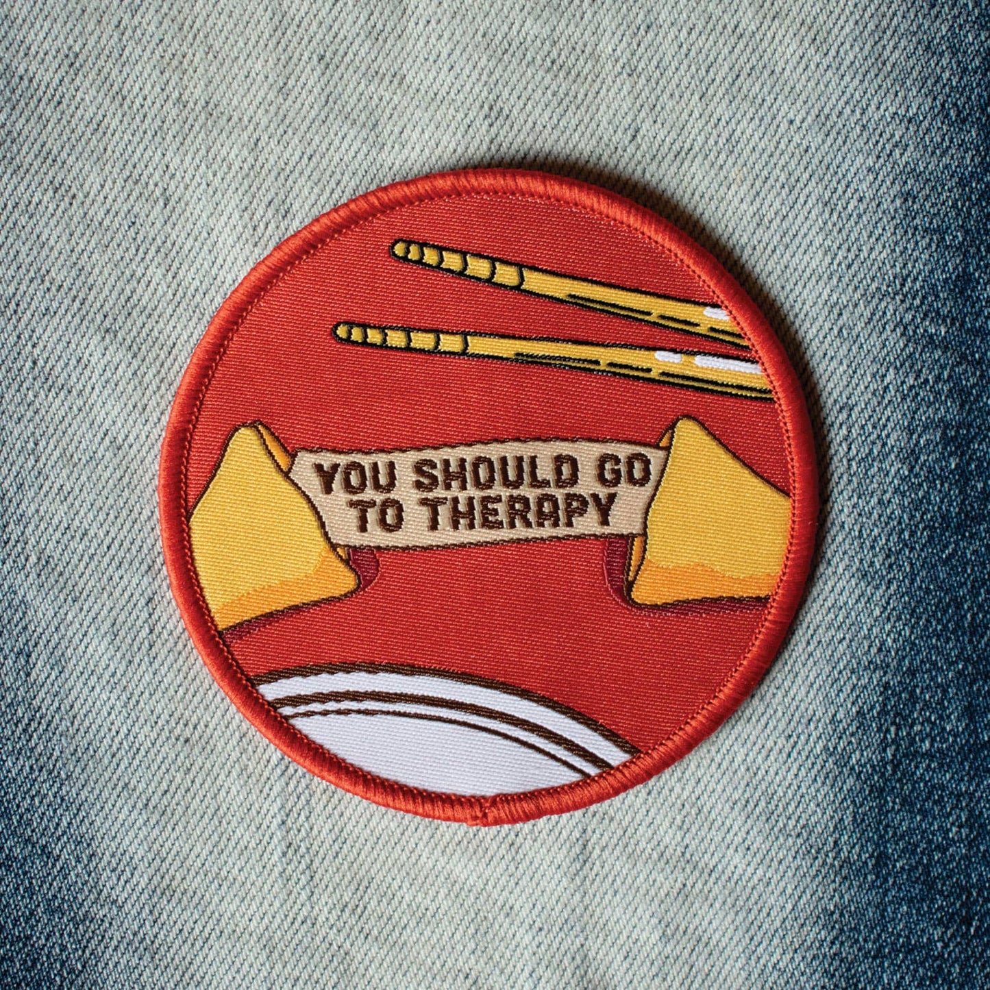 You Should Go To Therapy Embroidered Patch