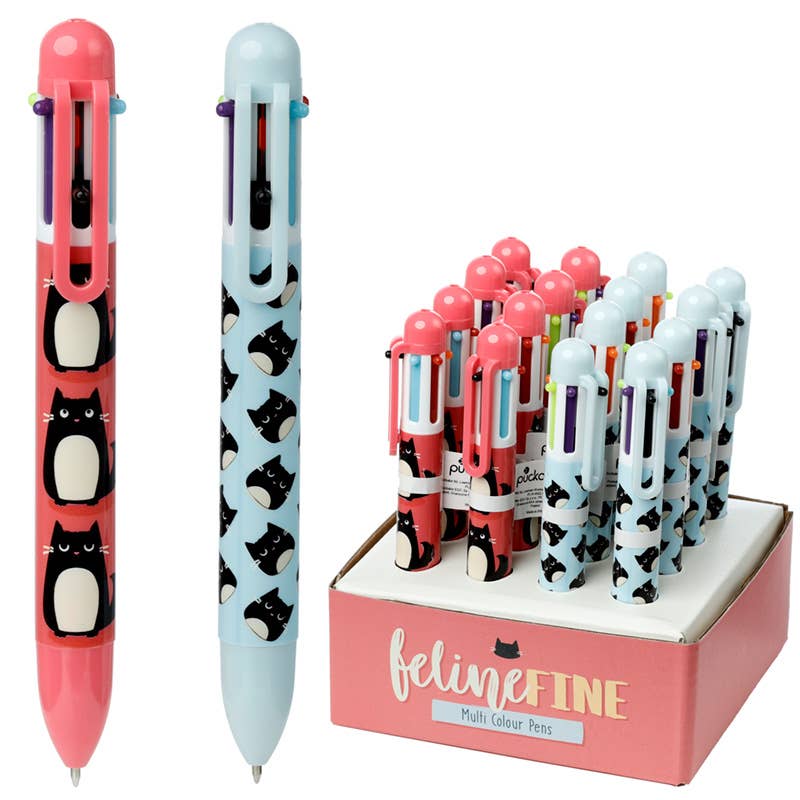 Feline Fine Cat Multi Colour Pen (6 Colours)