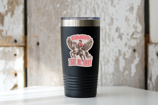 Cowboy Take Me Away Sticker