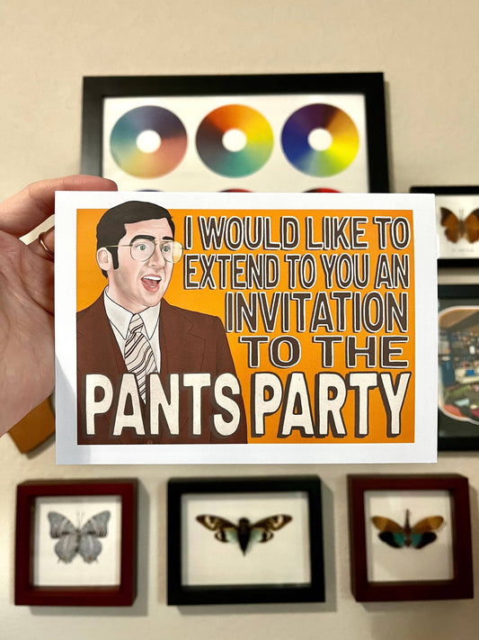 Anchorman Steve Carell Greeting Card