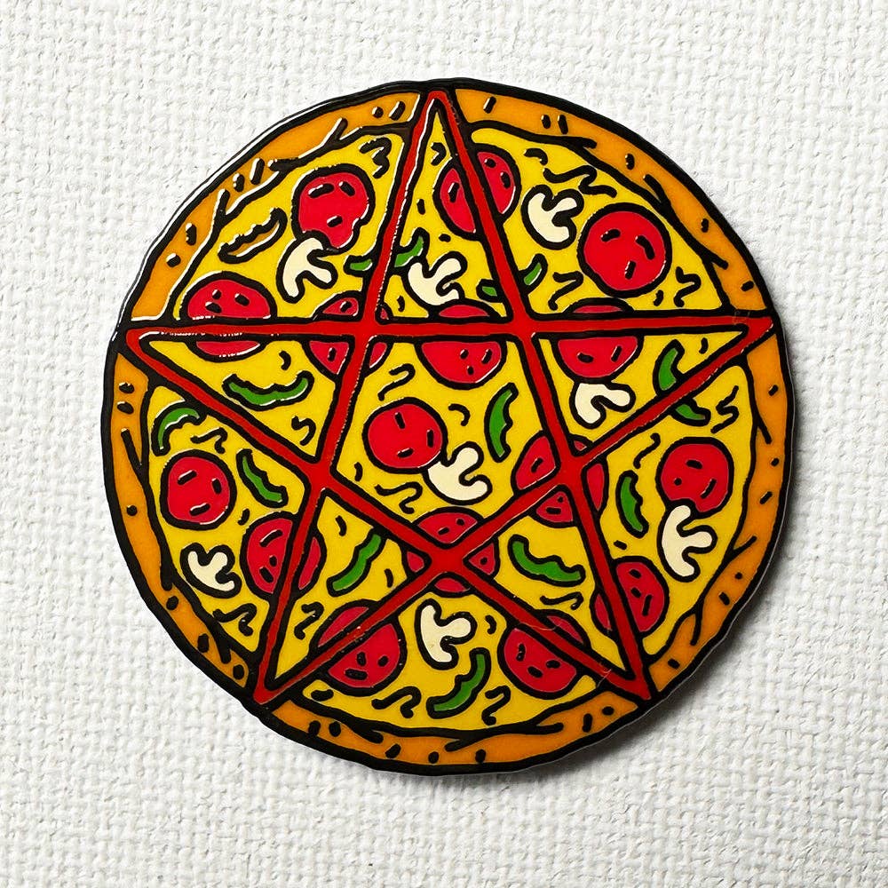Unholy Pizza Enamel Pin