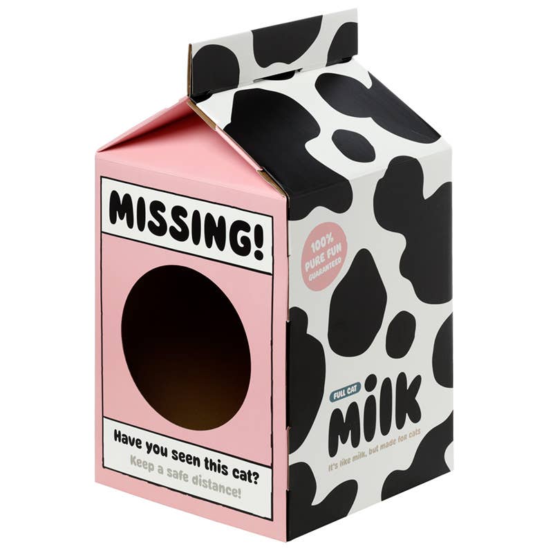 Milk Carton Shaped Cat Playhouse, Build it Yourself