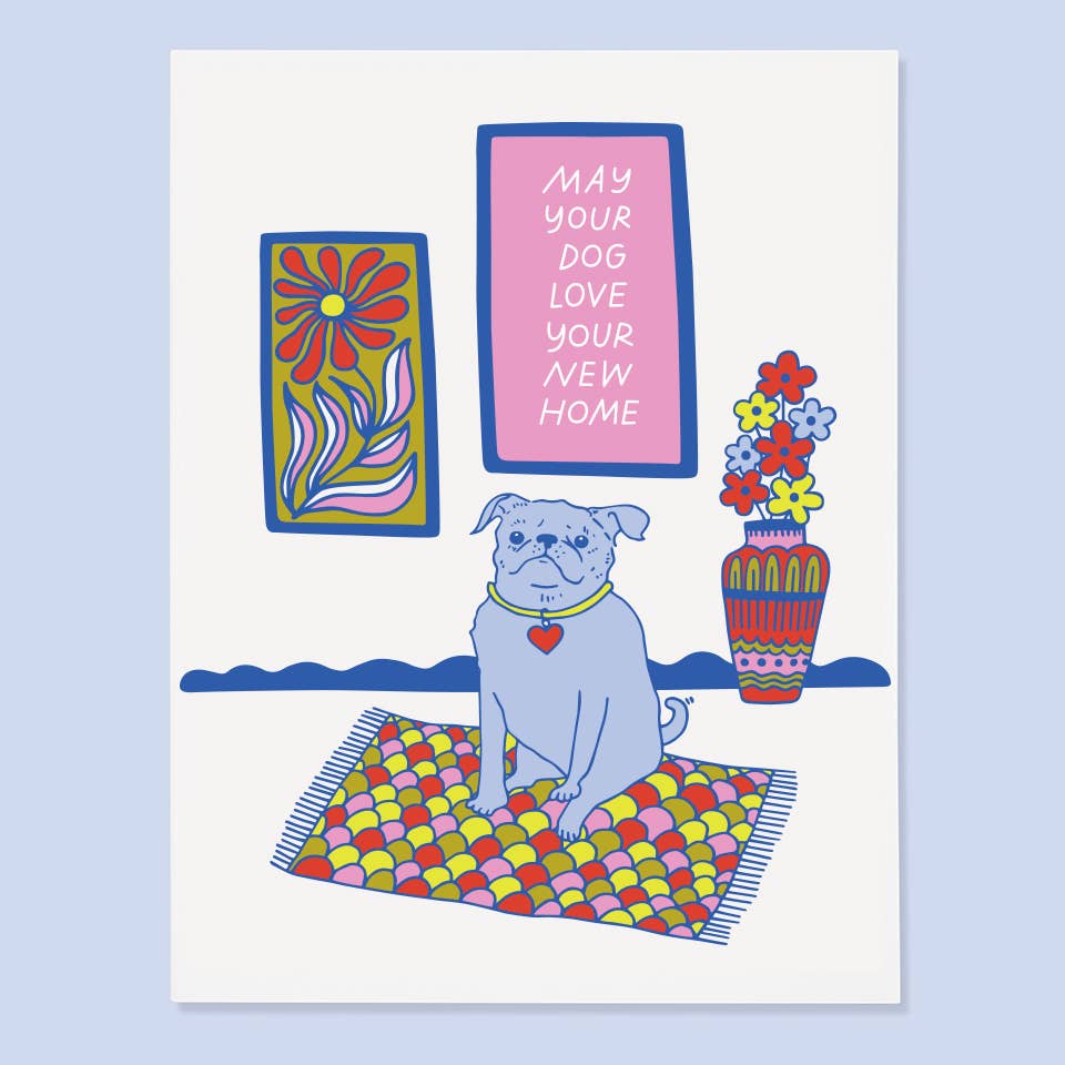 Dog Home Greeting Card