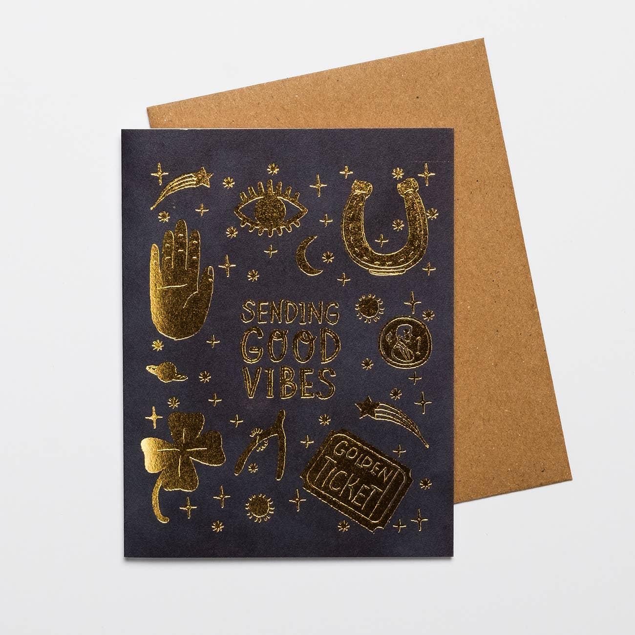 Sending Good Vibes Greeting Card