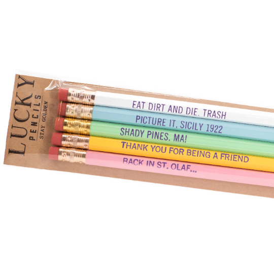 Golden Girls Quote Pencils, Set of 5