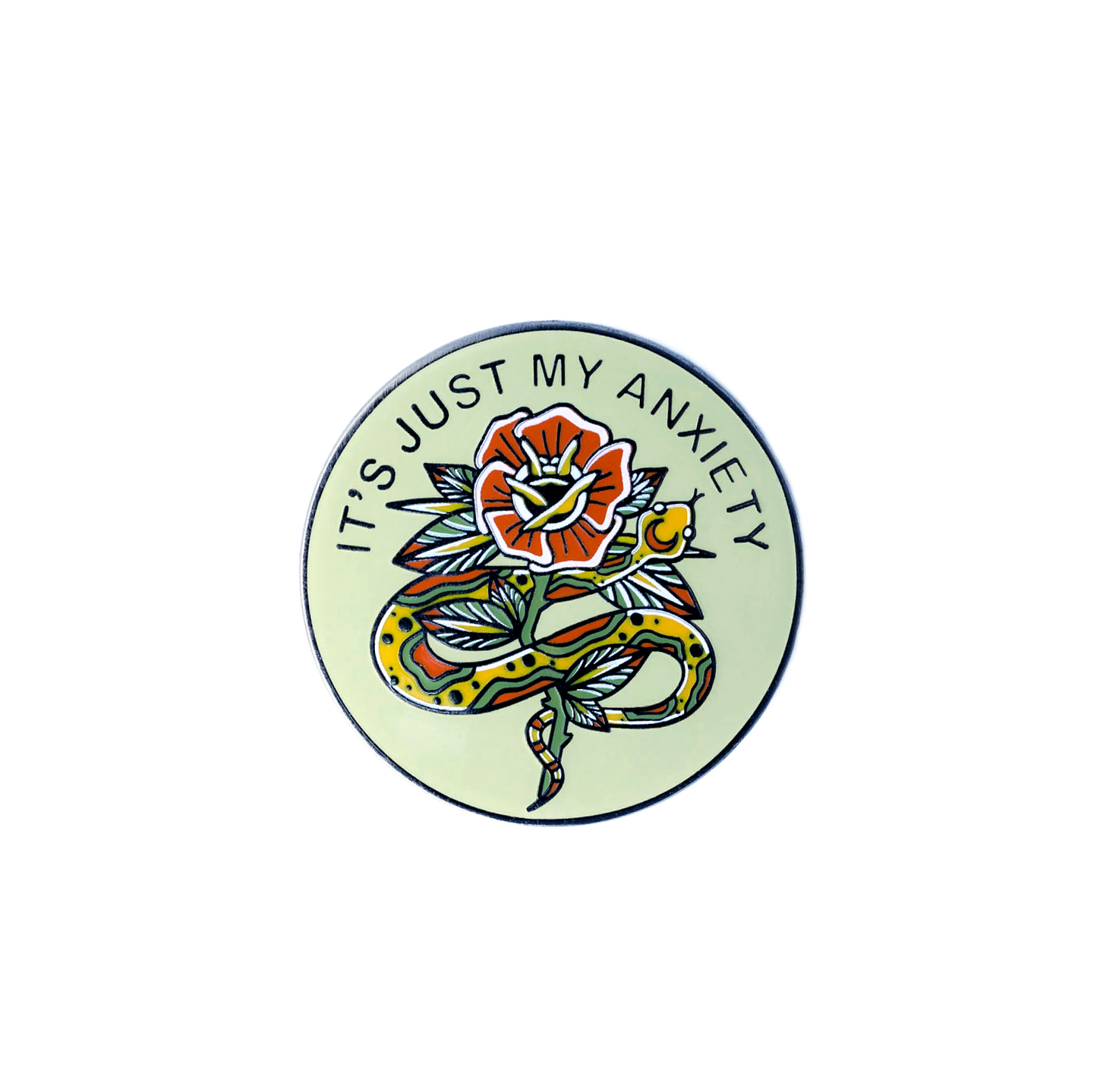 It's Just My Anxiety Enamel Pin