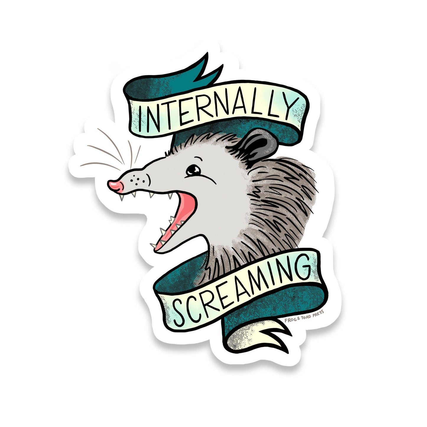 Internally Screaming Sticker