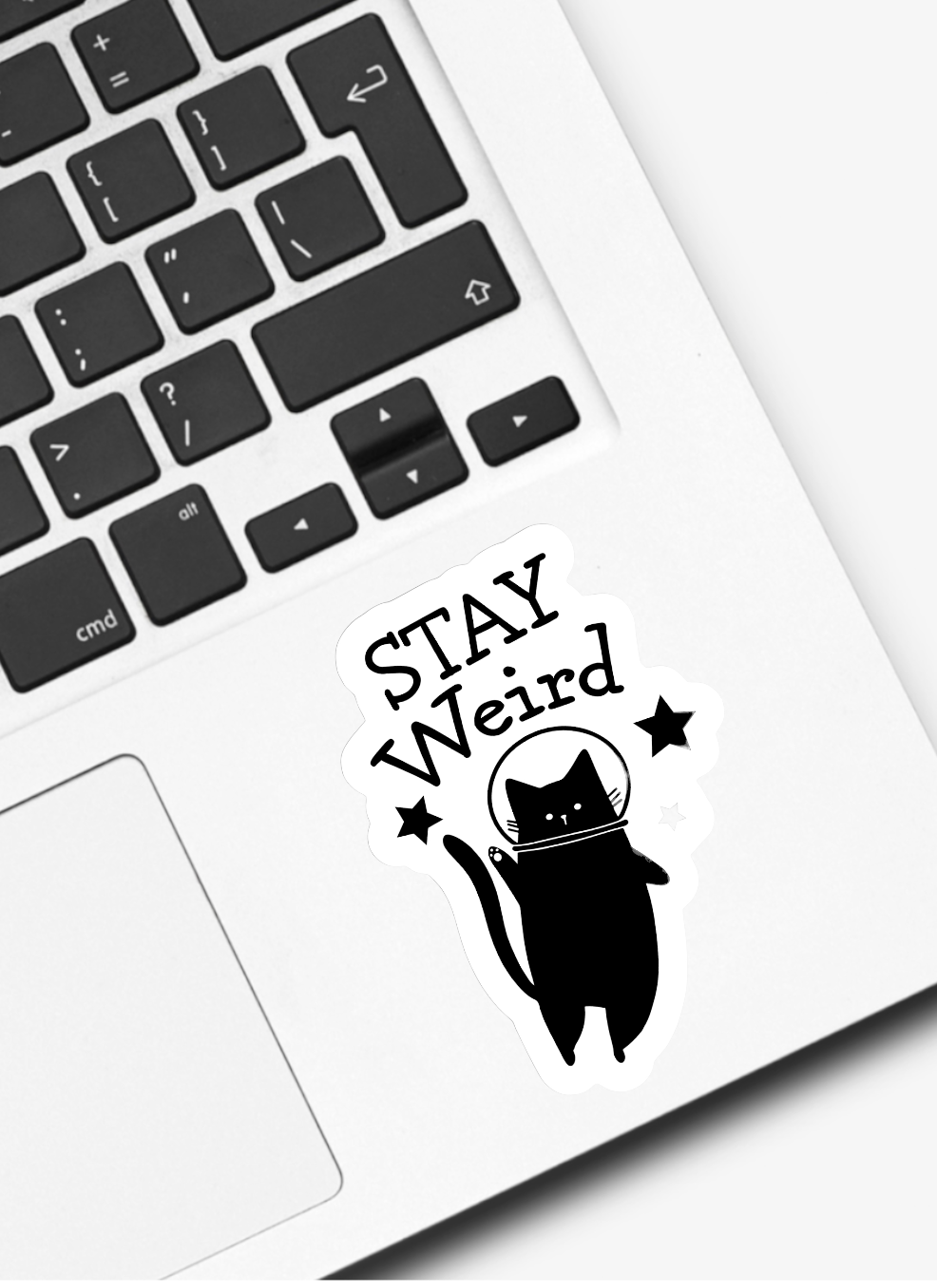 Cat Stay Weird Sticker