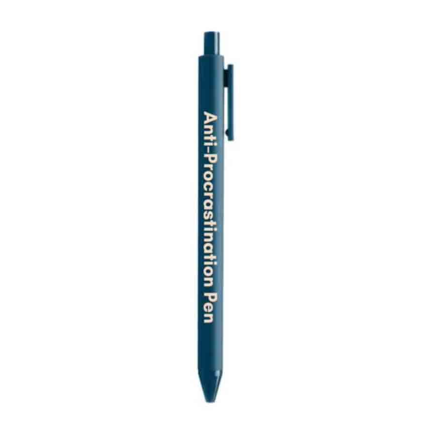 Anti-Procrastination Navy Pen